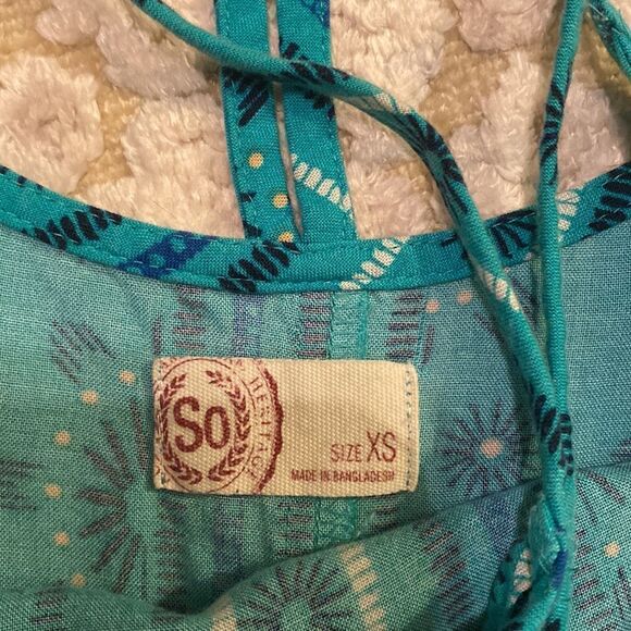 Teal Turquoise Racerback Summer Dress - Picture 11 of 13